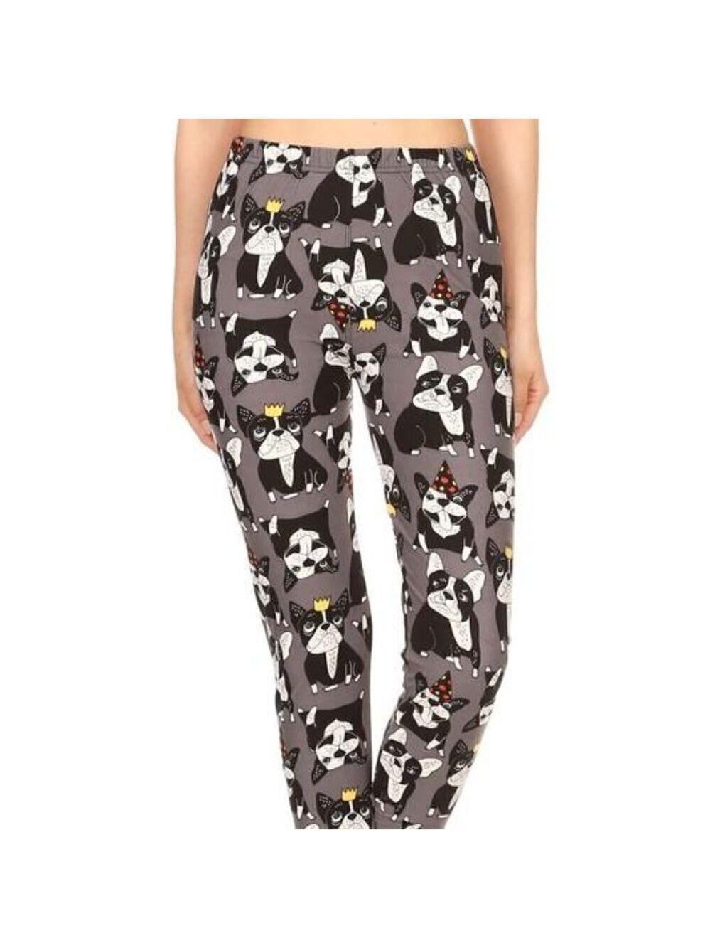 LEGGINGS DEPOT Dog Animal Print Full Length Leggings Size 12 NWT